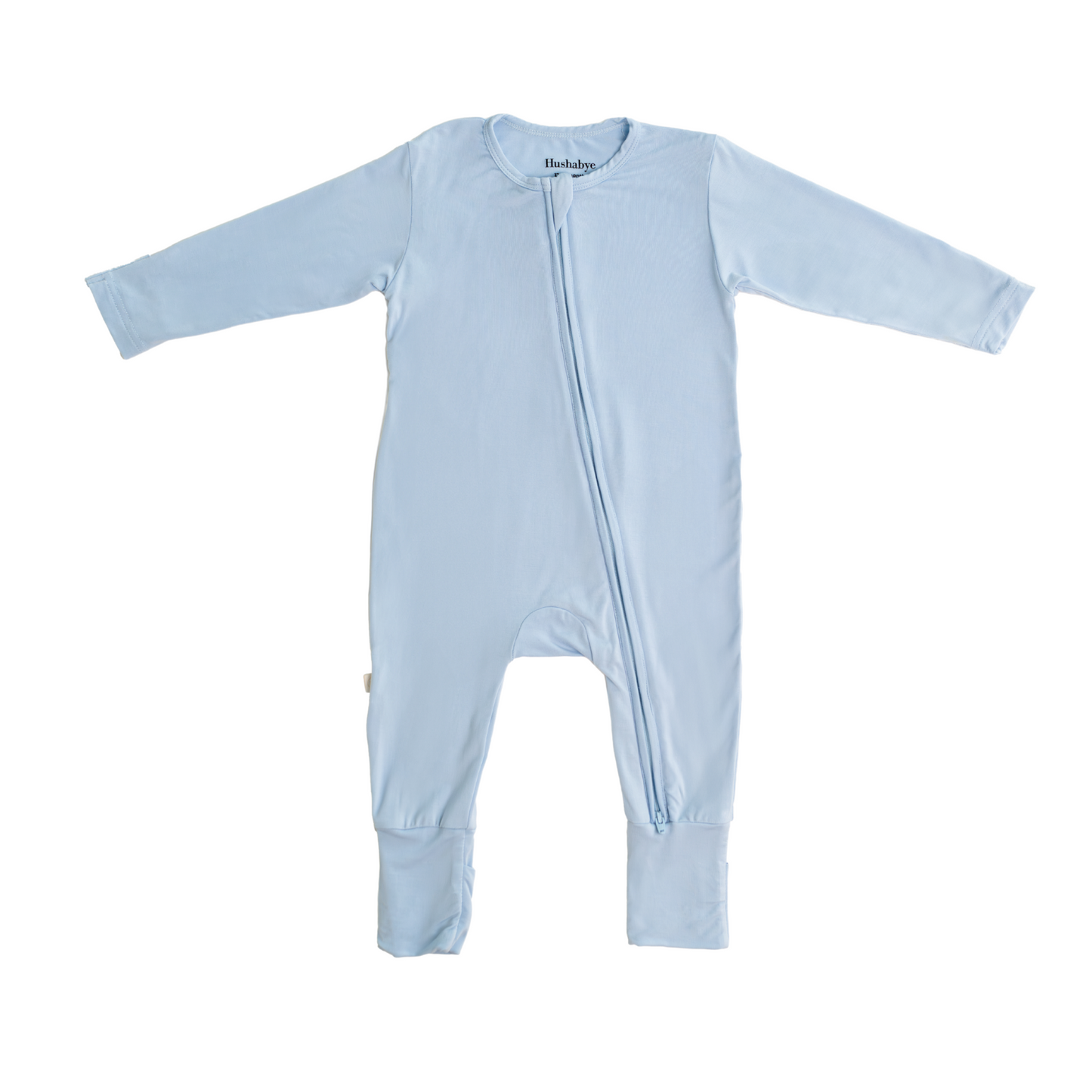 Bamboo Zippered Sleepsuit / Romper in Baby Blue