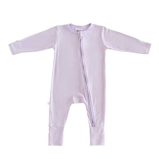 Bamboo Baby Sleepsuit / Romper in Lilac
