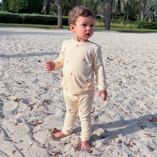 Bamboo Pajamas in Flamingo