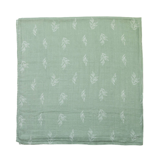 100% Organic Cotton Muslin Petiole Swaddle Baby Blanket