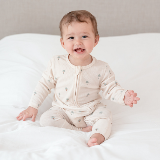 Baby Sleepsuit in Date Palm 0-3 Months