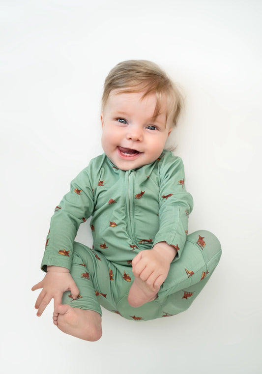 Baby Sleepsuit in Desert Fox 0-3 Months