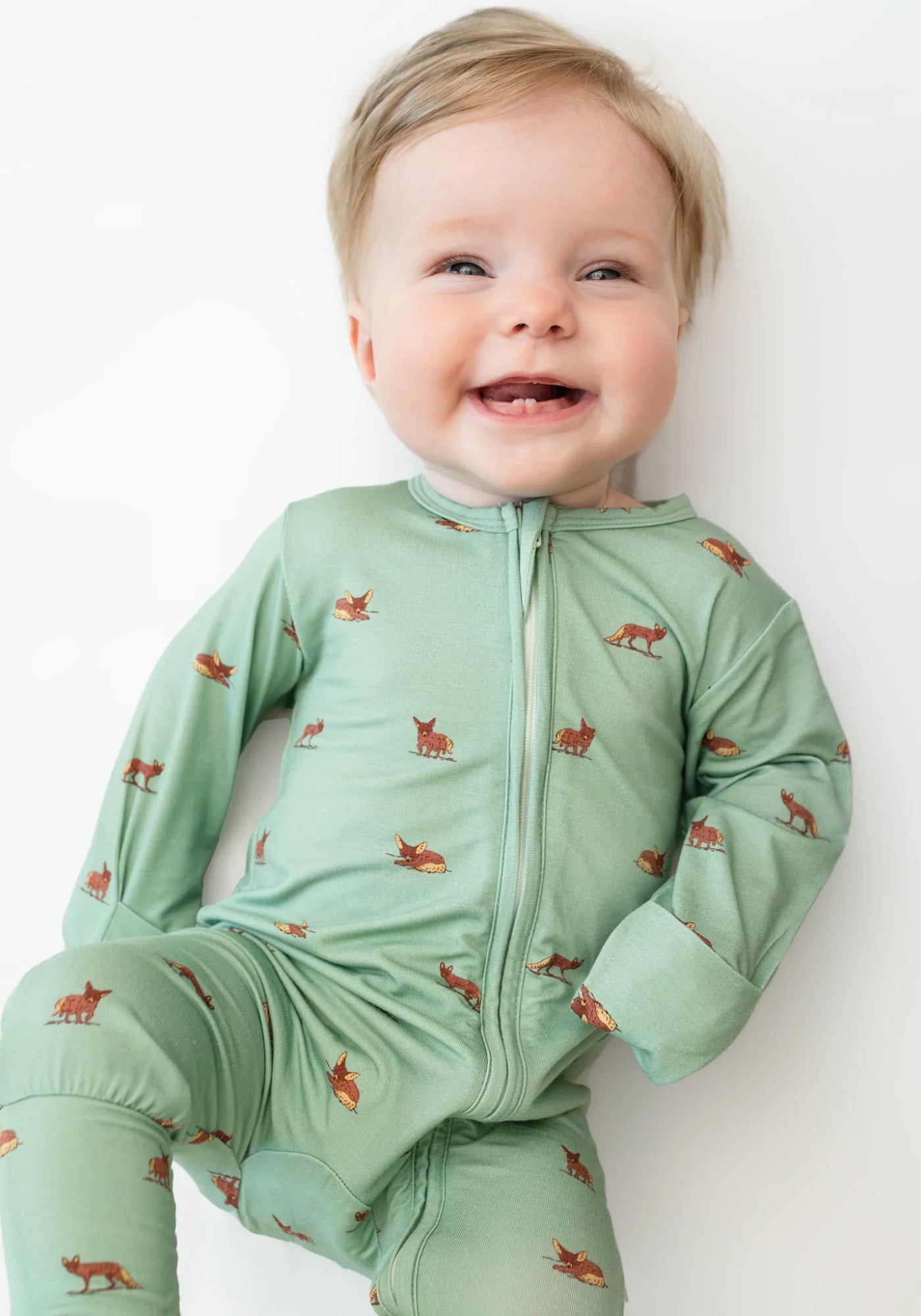Baby Sleepsuit in Zippered Desert Fox 3-6 Months