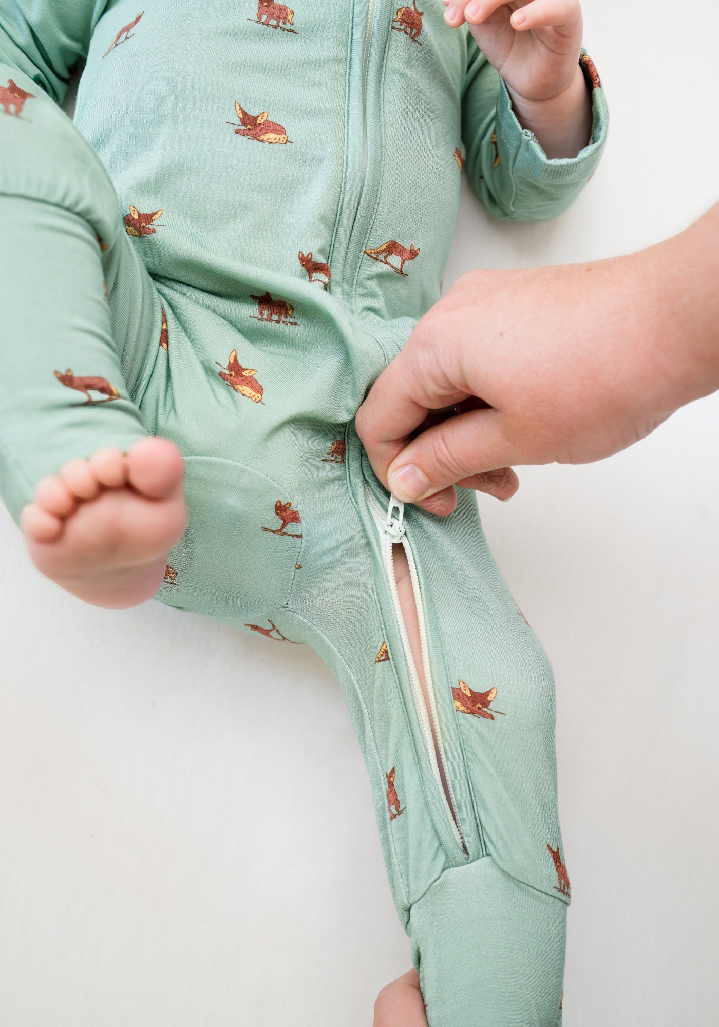 Baby Sleepsuit in Desert Fox