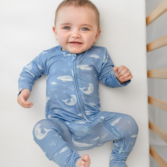 Blue Tones 3 Piece Sleepsuit Set