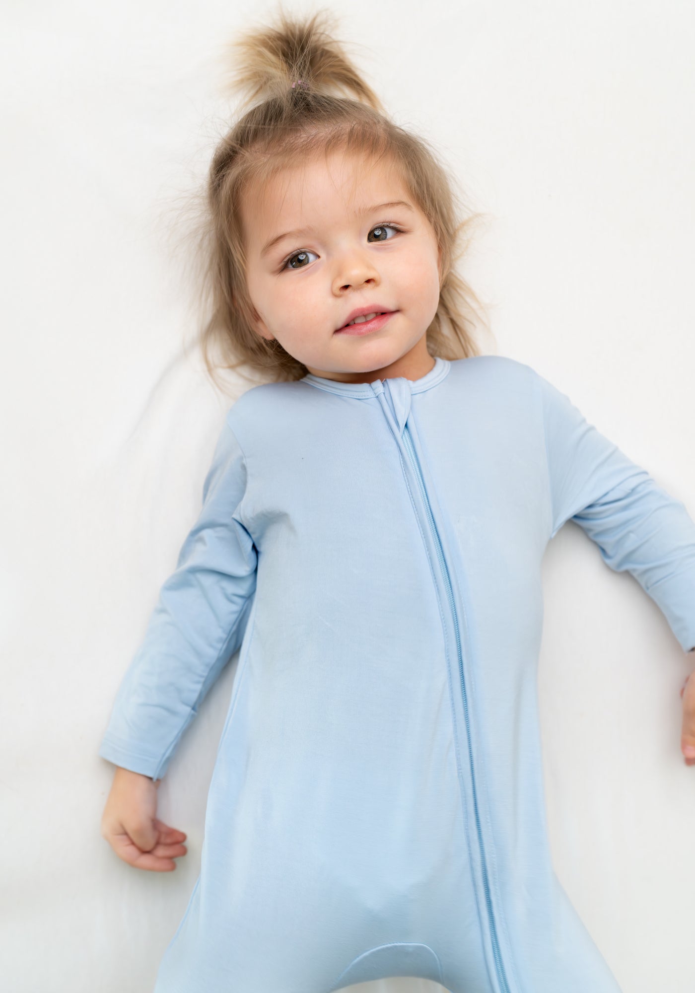 Zippered Sleepsuit in Baby Blue