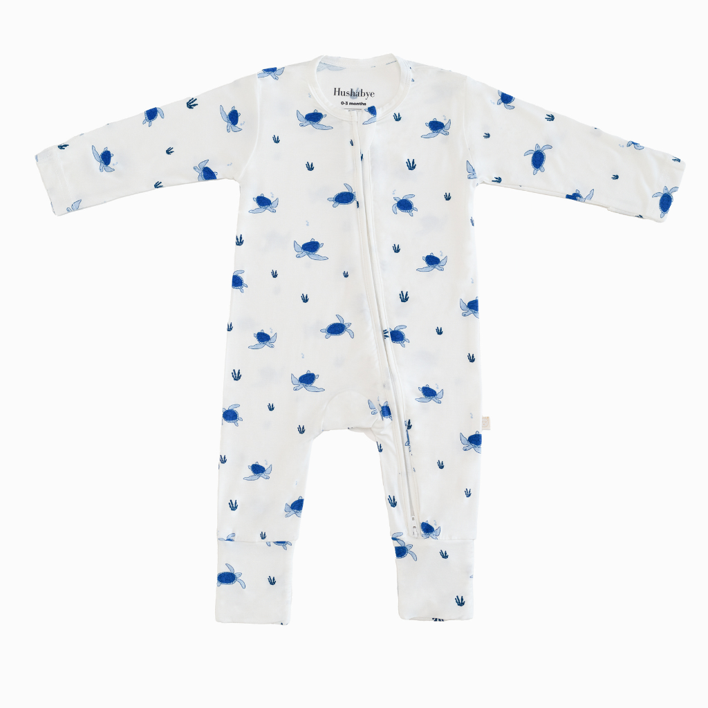 Baby Romper in Turtle Print