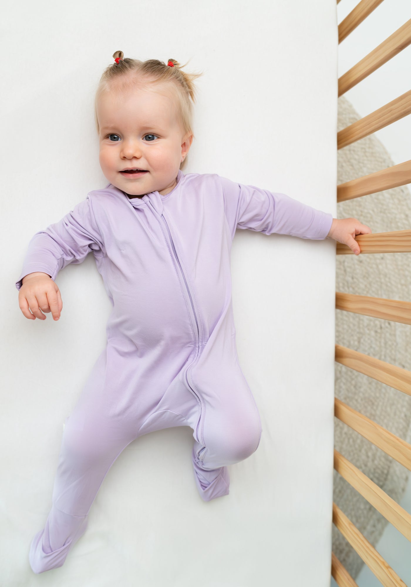 Baby Sleepsuit in Lilac 6-12 Months