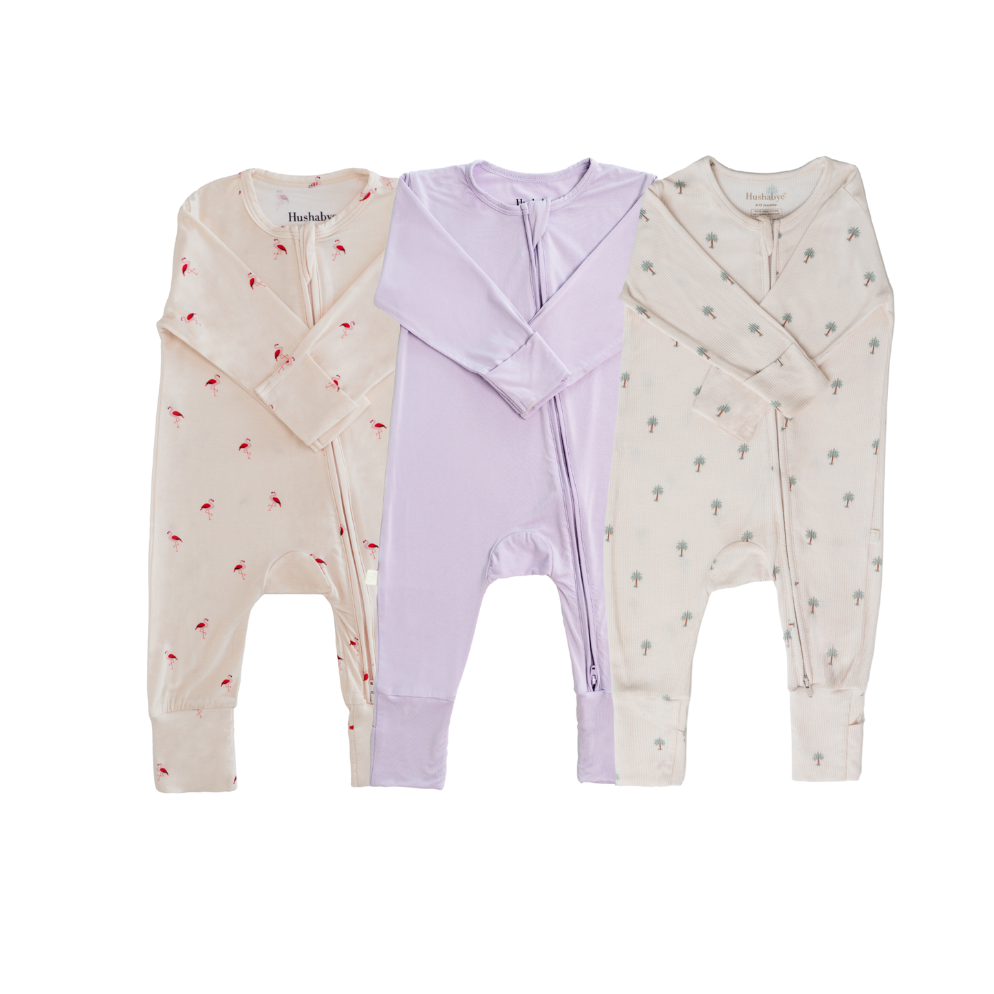 Blush Tones 3 Piece Bamboo Sleepsuit Set