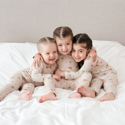 Camel Print Bamboo Pajamas for Toddlers and Children