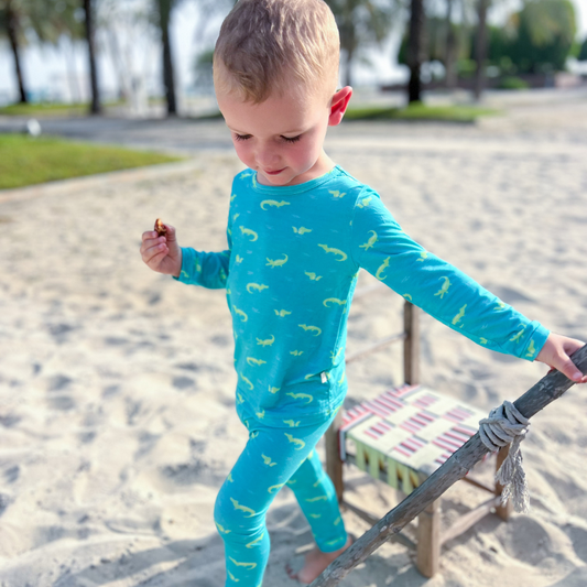 Bamboo Pajamas in Crocodile