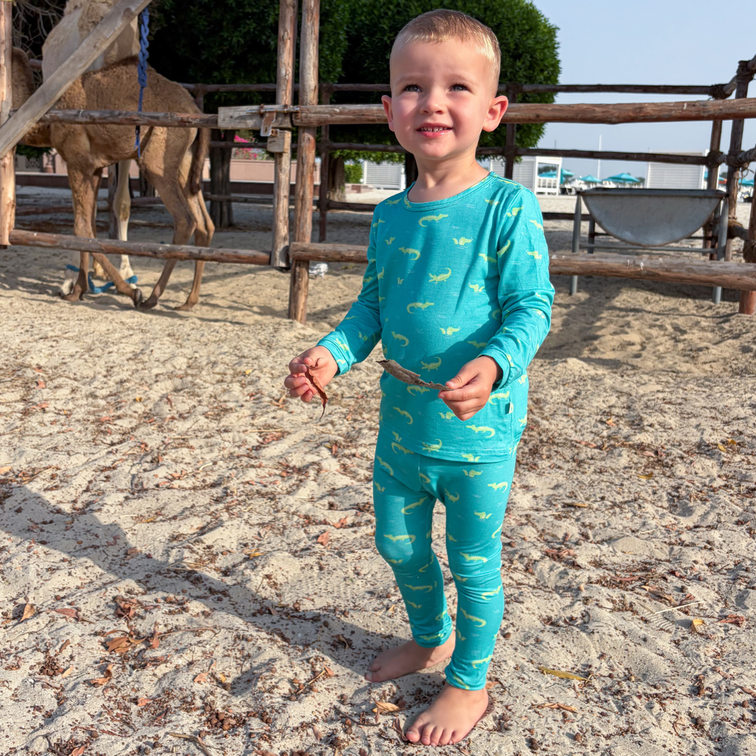 Bamboo Pajamas in Crocodile