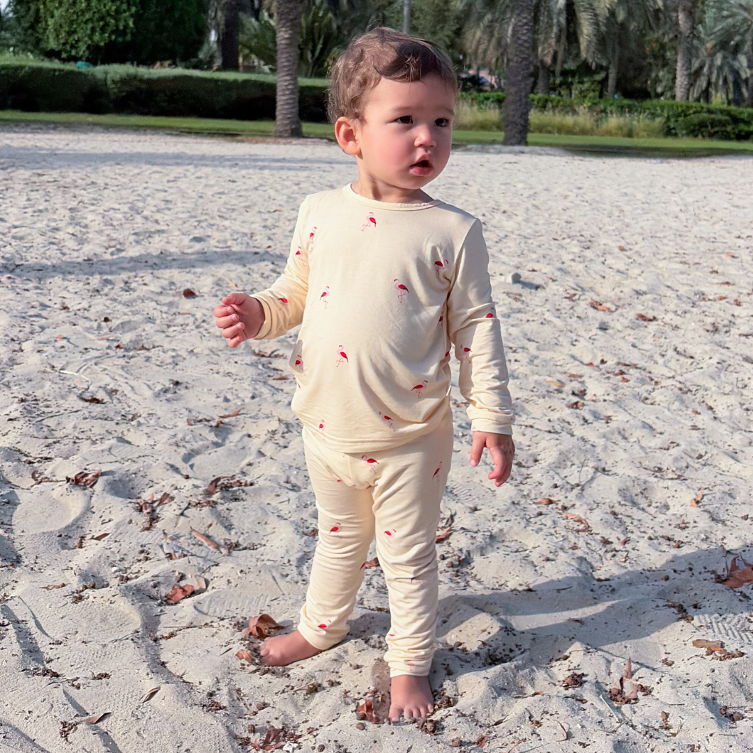 Bamboo Pajamas in Flamingo