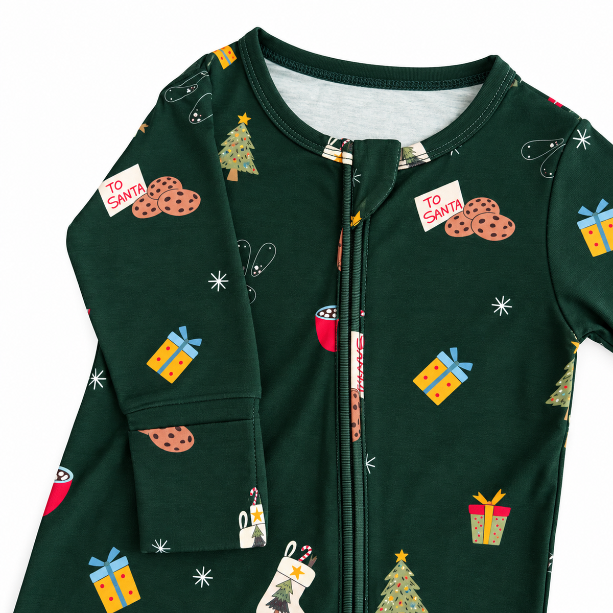Night Before X-Mas Christmas print on soft bamboo fabric