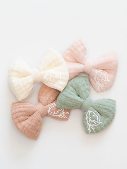 Bow Hair Clips - 4pc Set