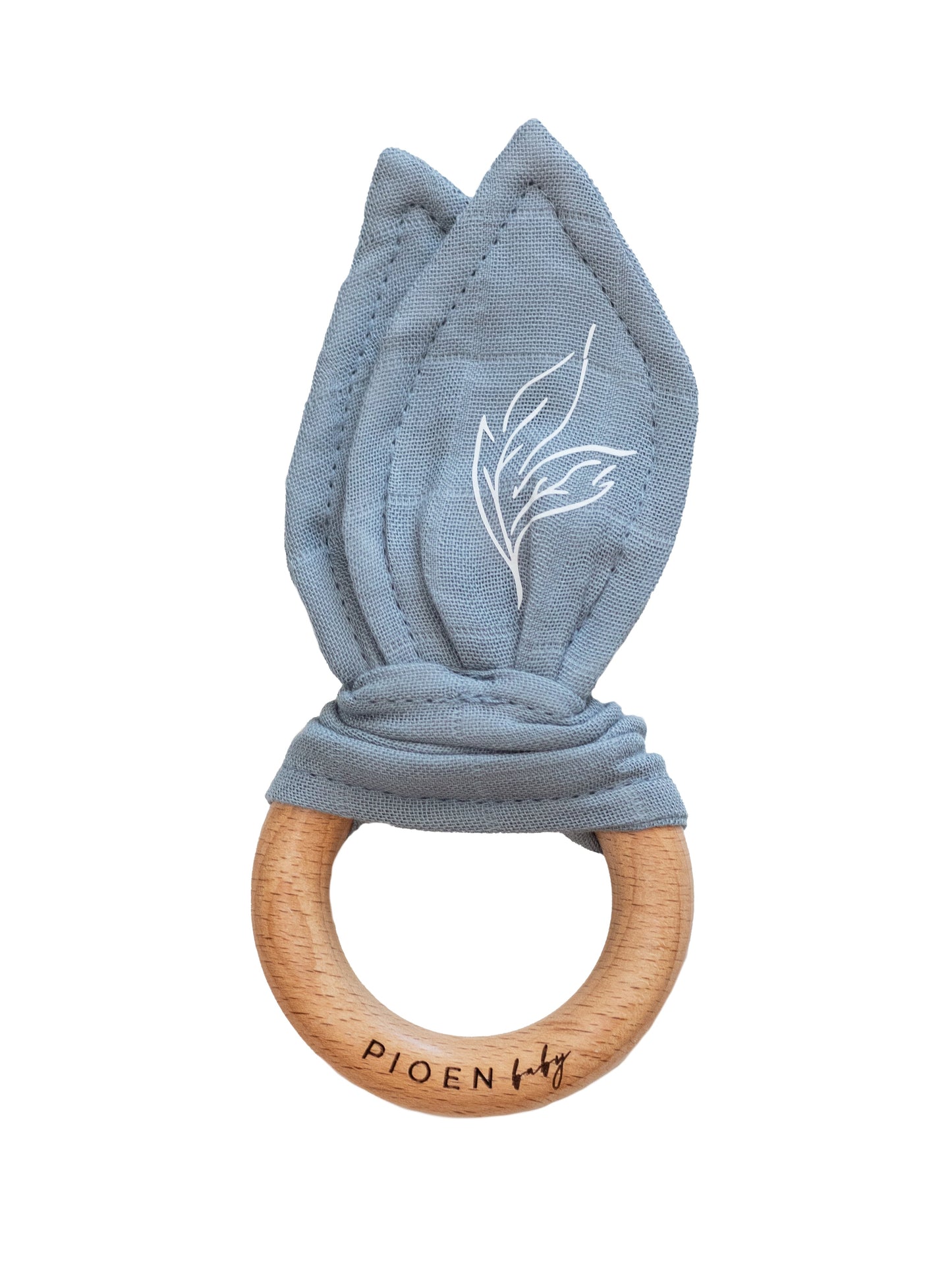Organic Cotton Baby Rattle Ear Teether