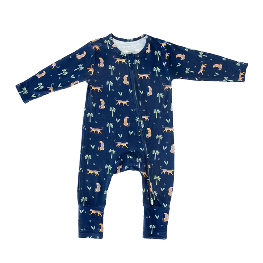 Baby Sleepsuits in Arabian Leopard