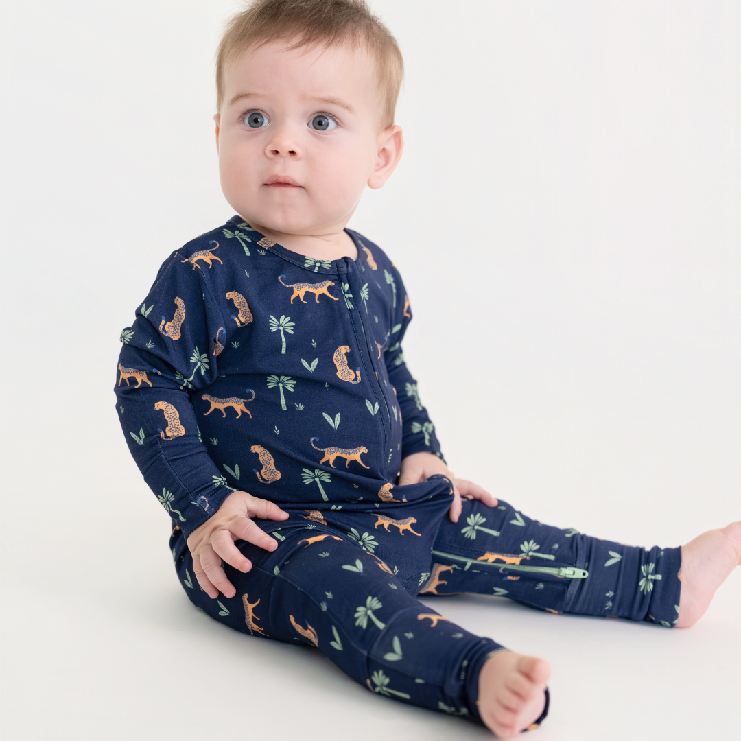 Baby Sleepsuits in Arabian Leopard 0-3 Months 