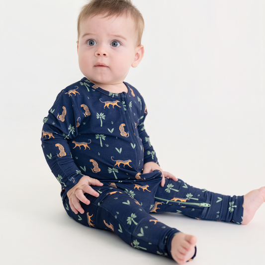 Baby Sleepsuits in Arabian Leopard 0-3 Months 