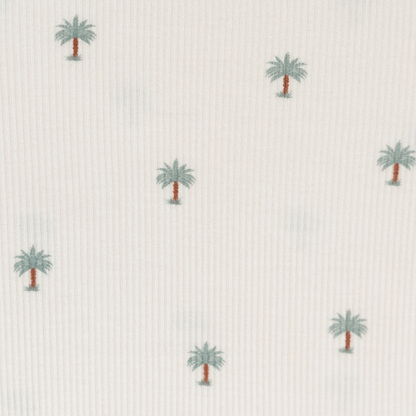 Ribbed Bamboo Pajamas in Date Palm