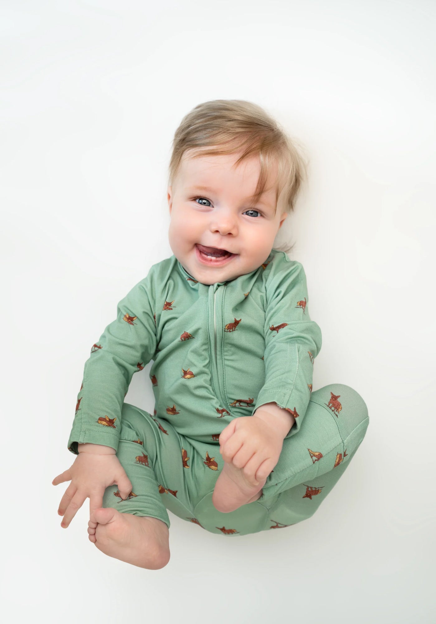 Zippered Sleepsuit in Desert Fox