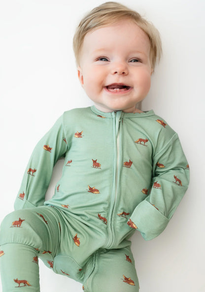 Zippered Sleepsuit in Desert Fox