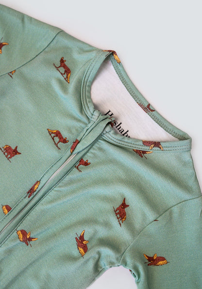 Zippered Sleepsuit in Desert Fox