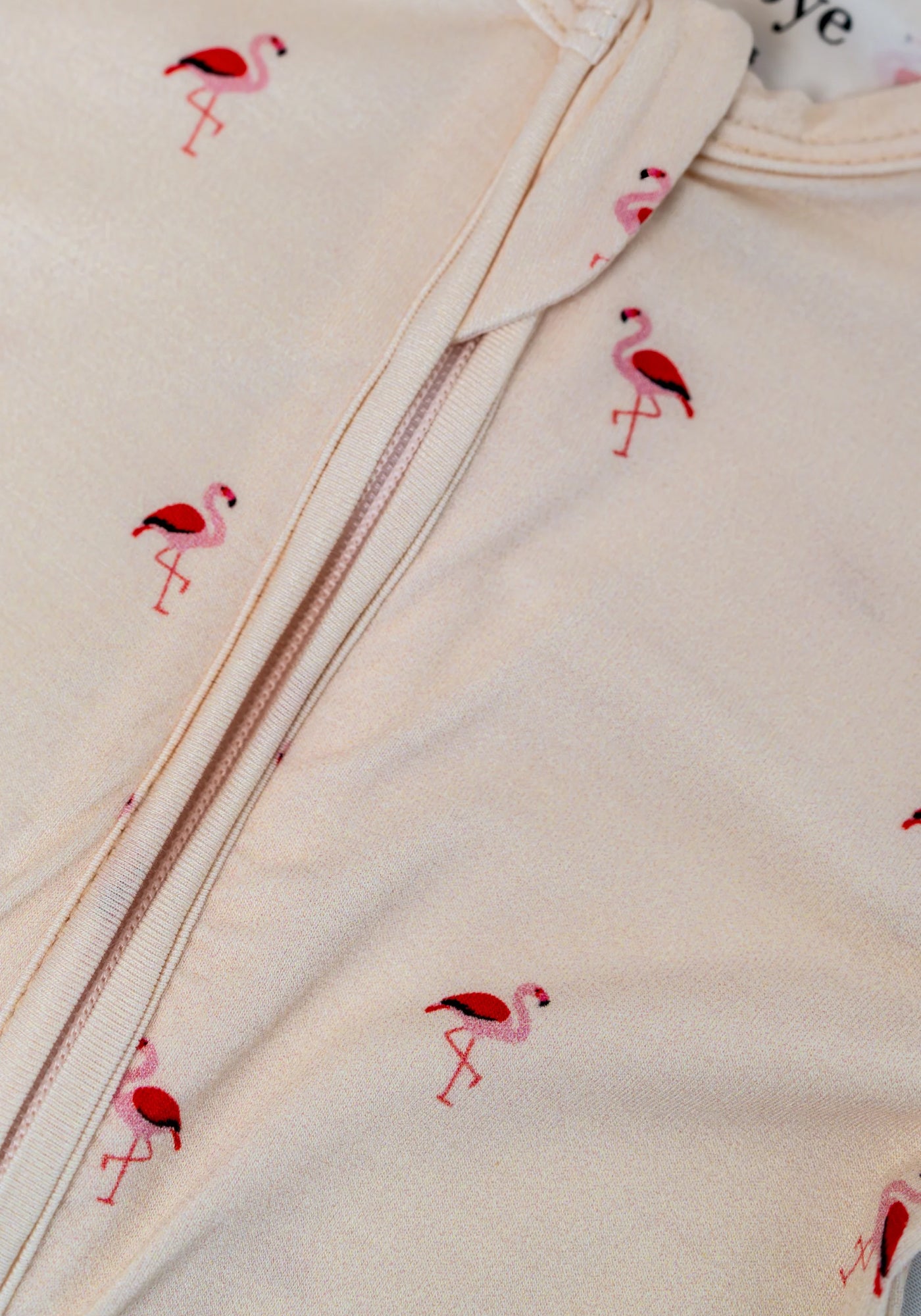 Zippered Sleepsuit in Flamingo