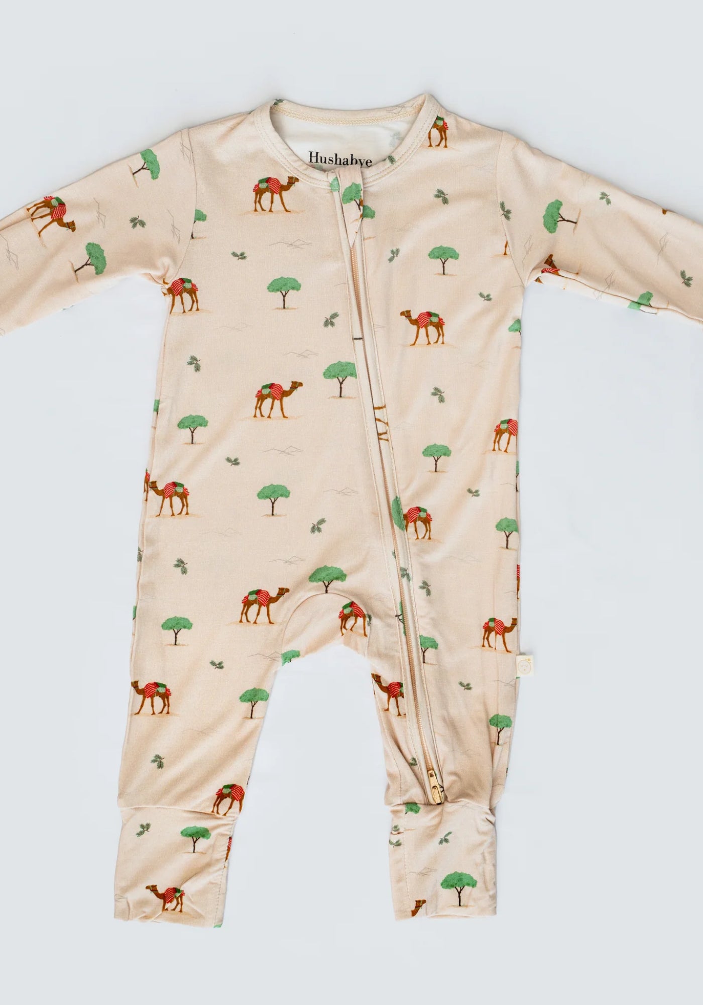 Zippered Sleepsuit in Camel