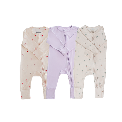 Blush Brushed - 3 Piece Sleepsuit Set