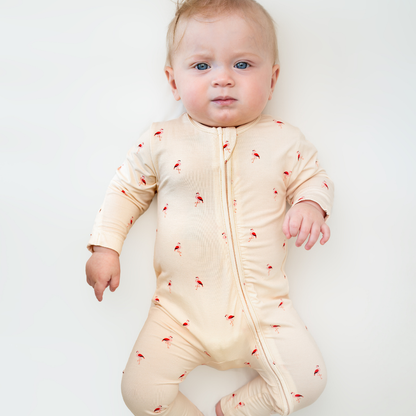 Blush Brushed - 3 Piece Sleepsuit Set