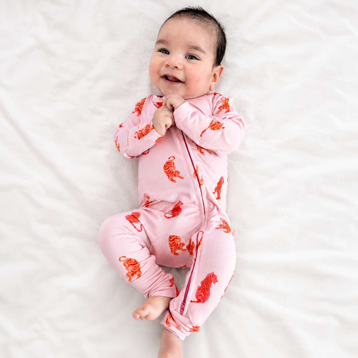 Zippered Sleepsuit in Tiger