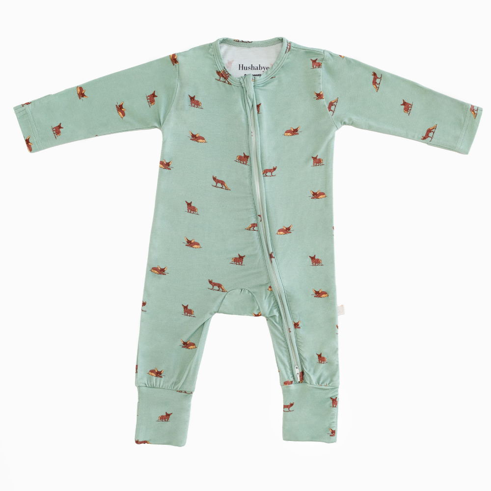 Desert Fox Print in Baby Romper