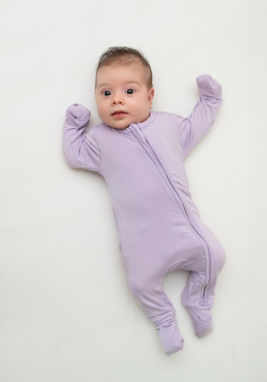 Zippered Sleepsuit in Lilac